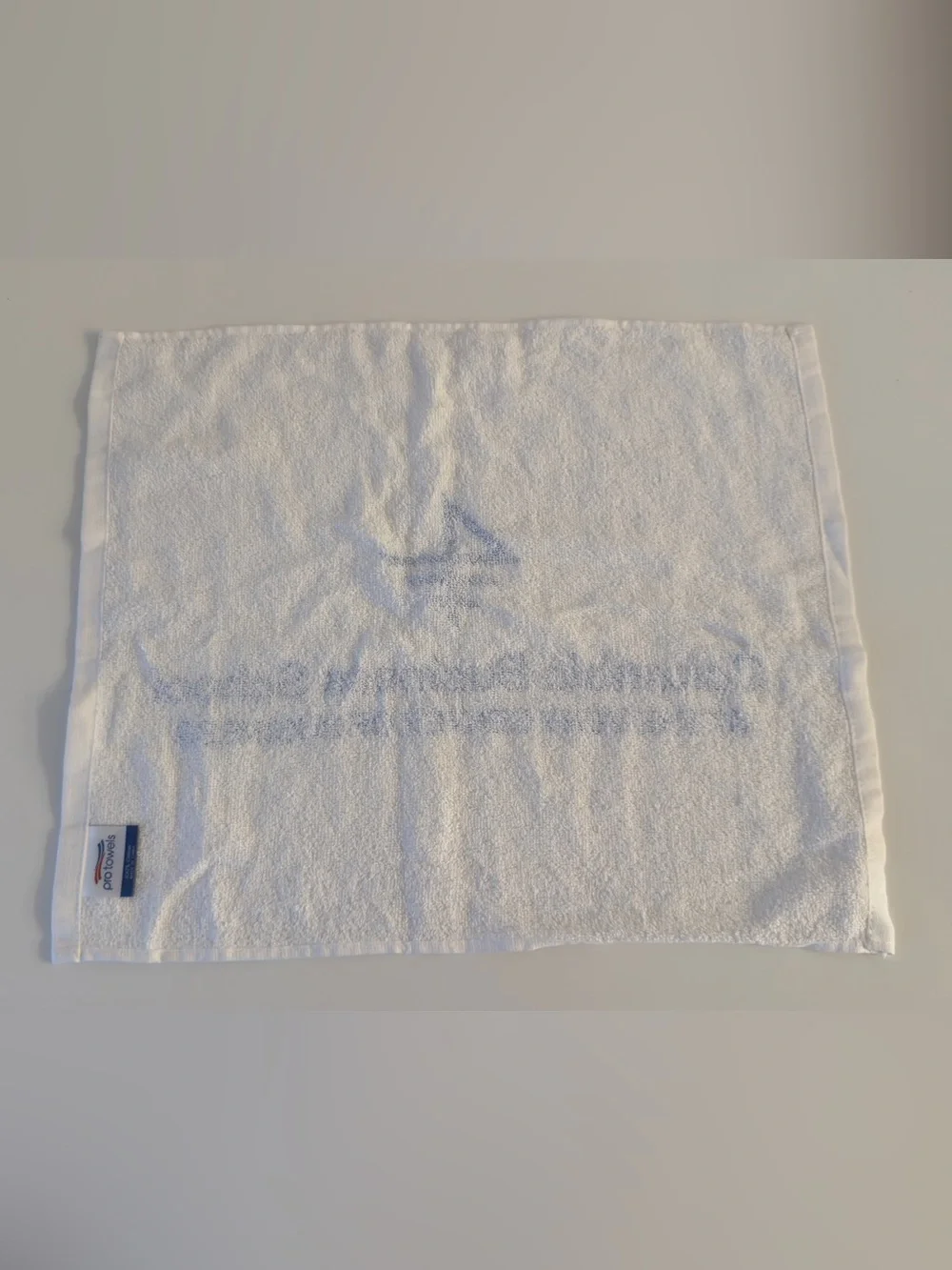 Columbia Business School CBS White and Blue Hand workout Towel